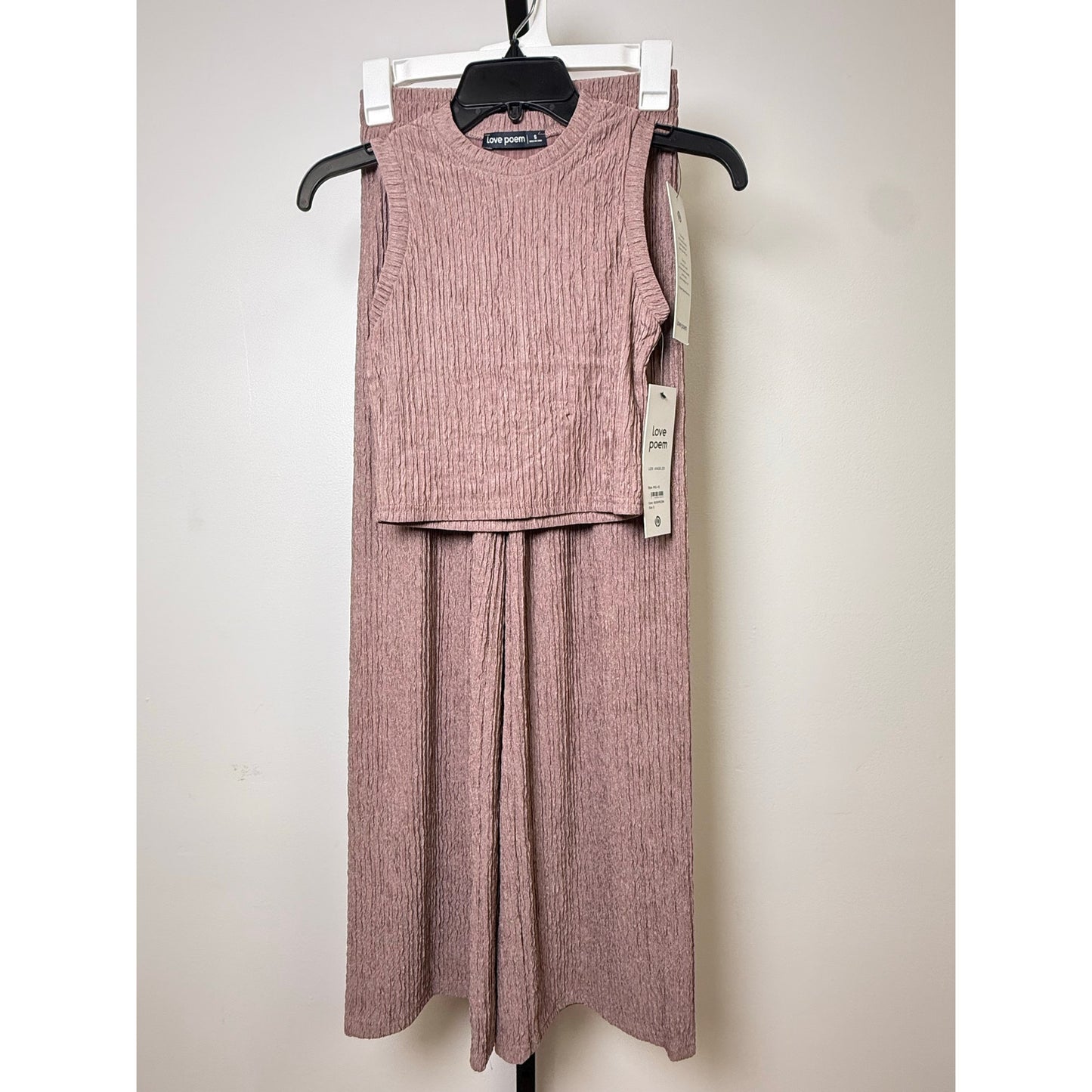 Crinkled Plisse Two-piece Lounge Set