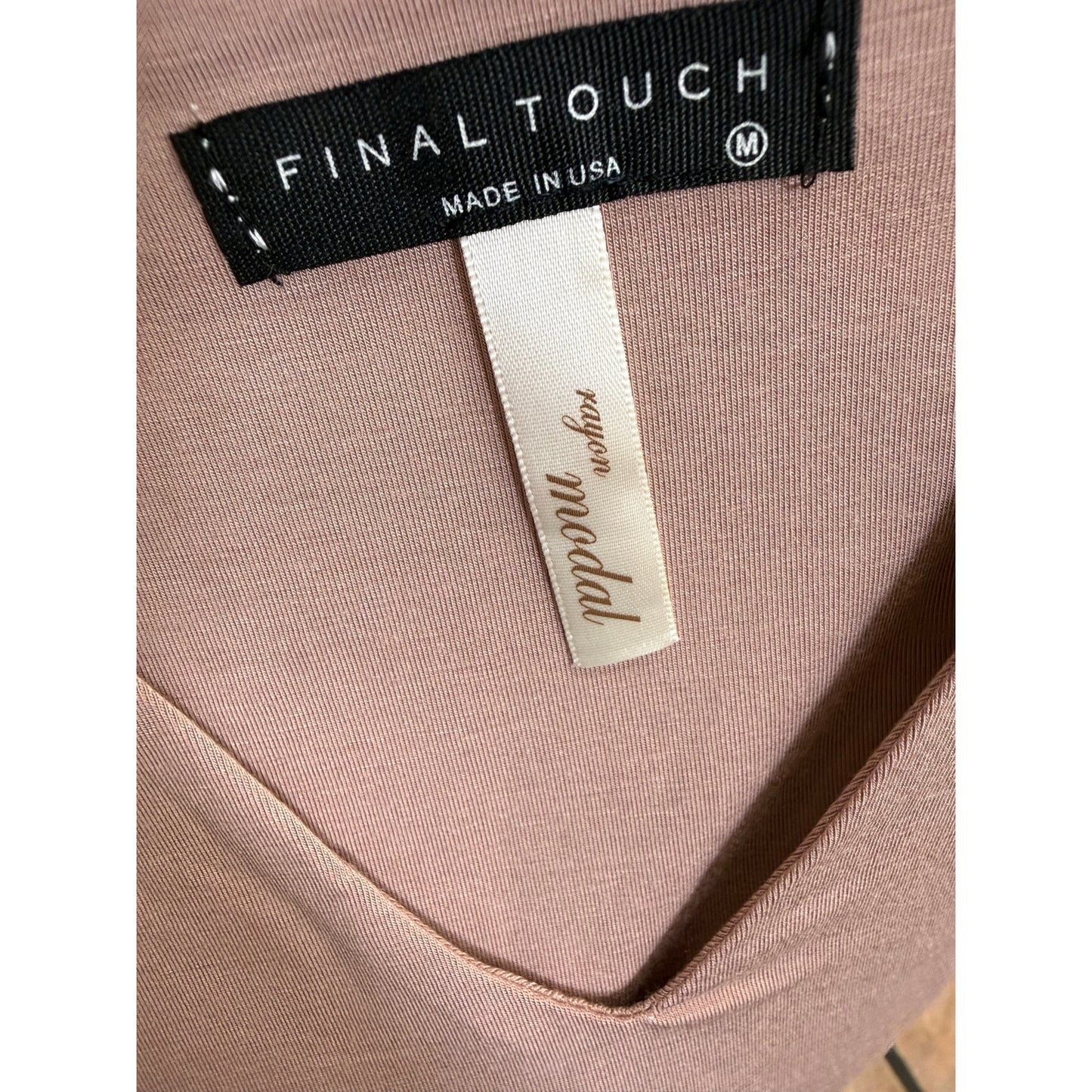 Mauve sleeveless V-Neck Bodysuit-Final Touch (NWOT)