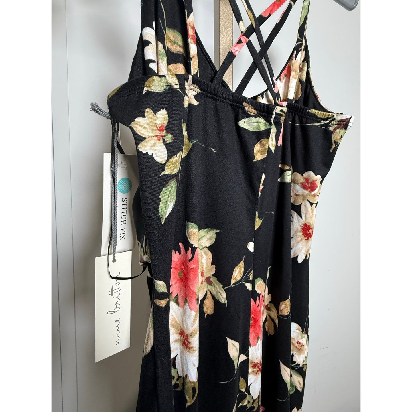 Nine Britton floral midi dress