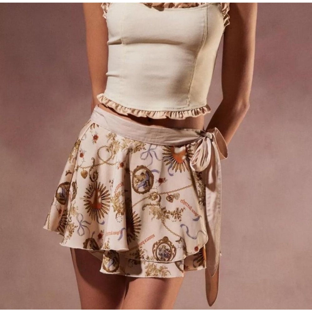 Kimchi blue ballet wrap mini skirt