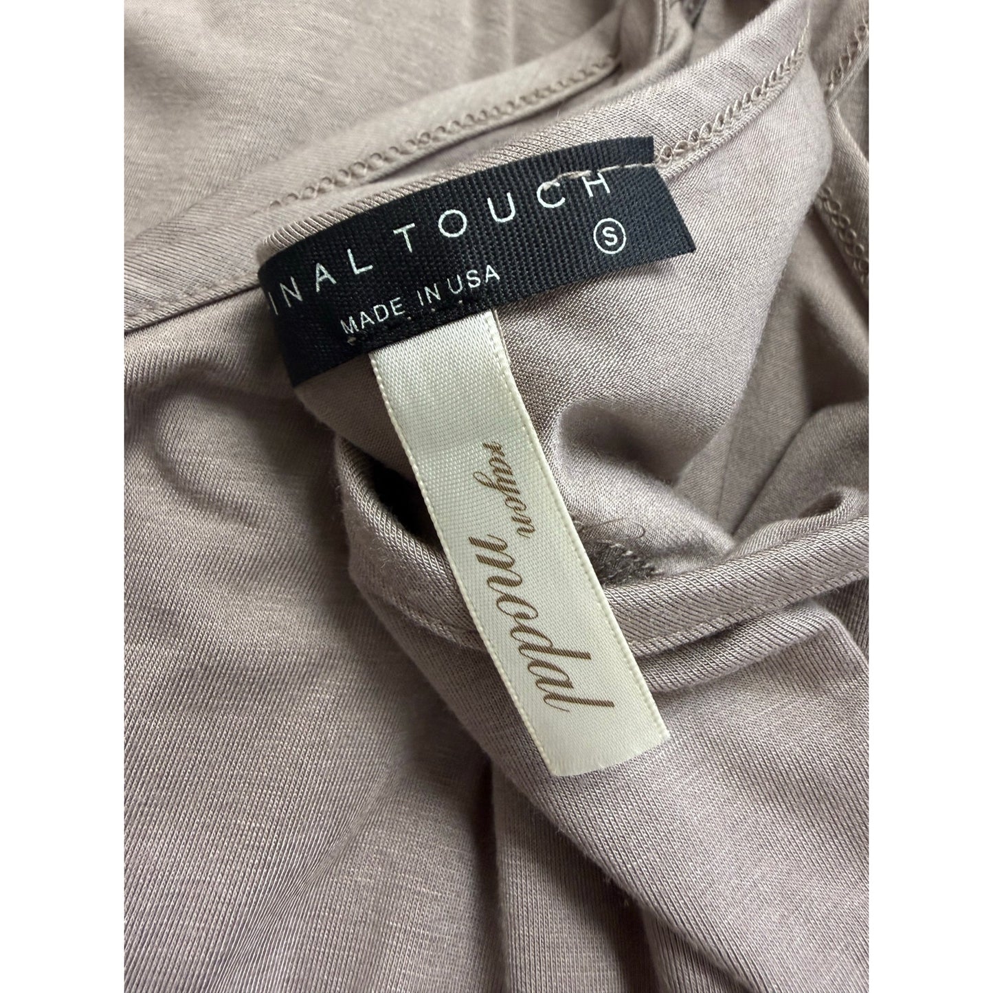 Taupe Flowy Maxi Dress – Spaghetti Strap – Boho/Resort Style