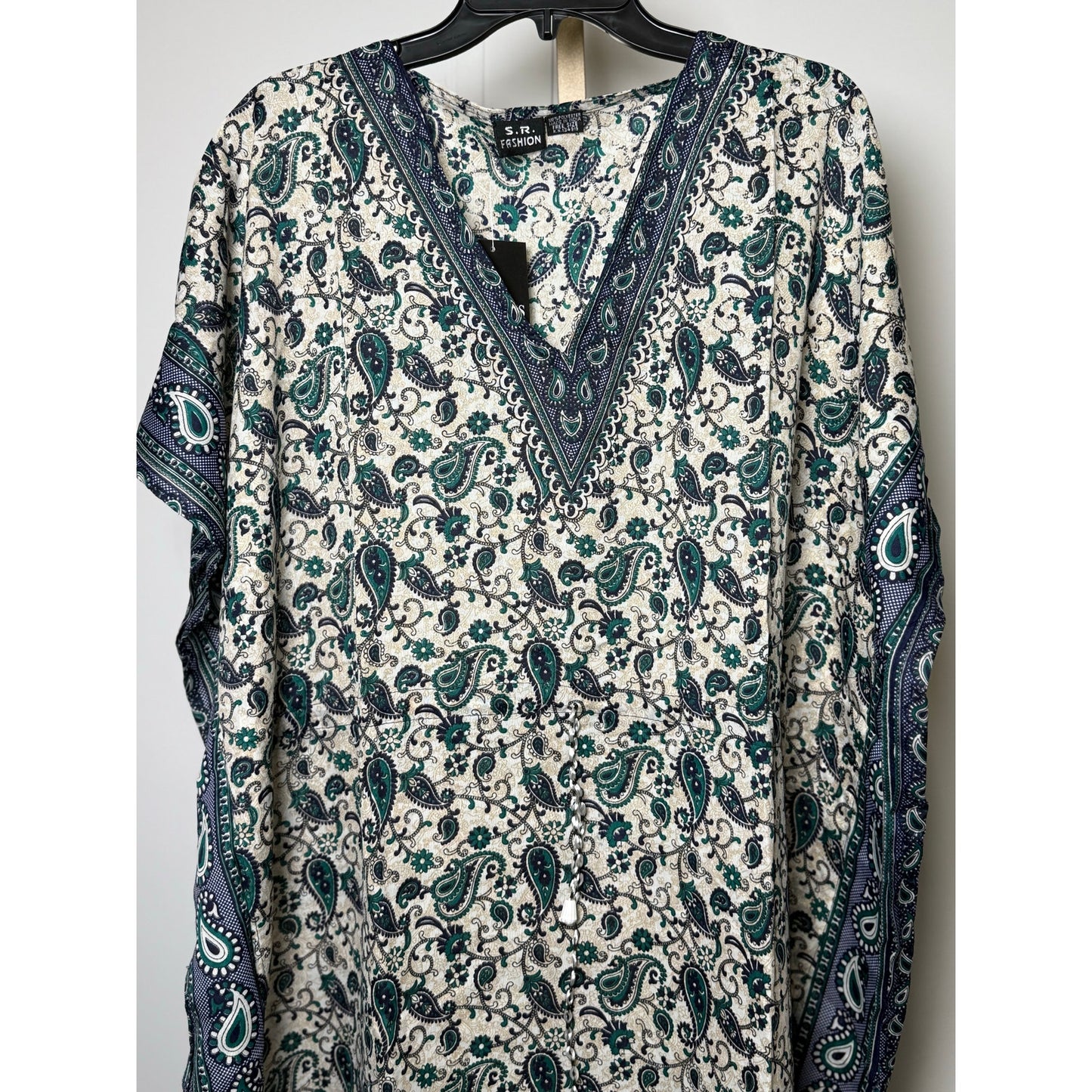 Paisley floral chain Kaftan Dresses for Women Beach Coverups, One Size Kaftans
