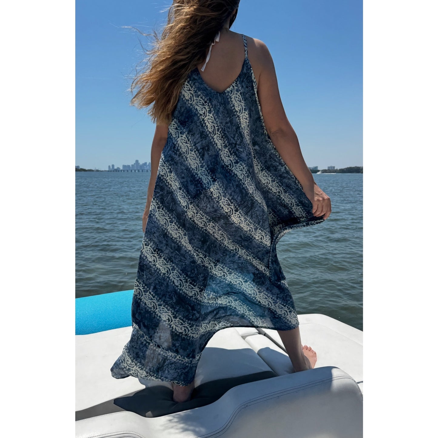 Summer casual women’s dress bohemian swimwear cover up