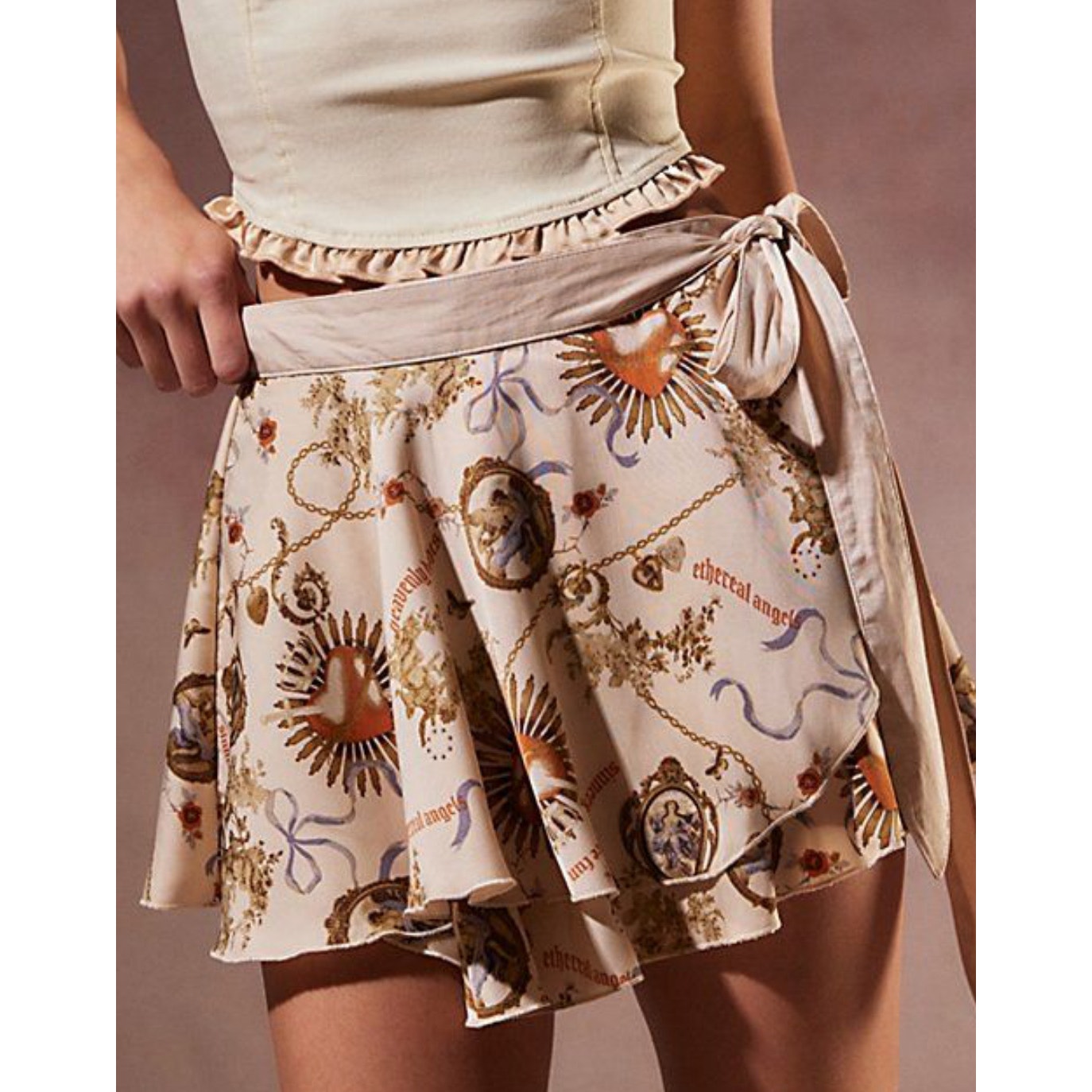 Kimchi blue ballet wrap mini skirt