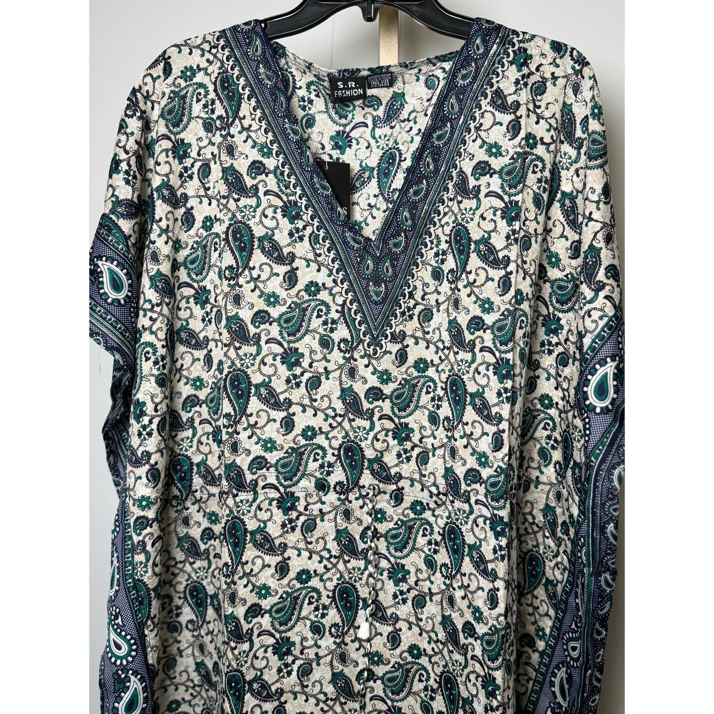Paisley floral chain Kaftan Dresses for Women Beach Coverups, One Size Kaftans