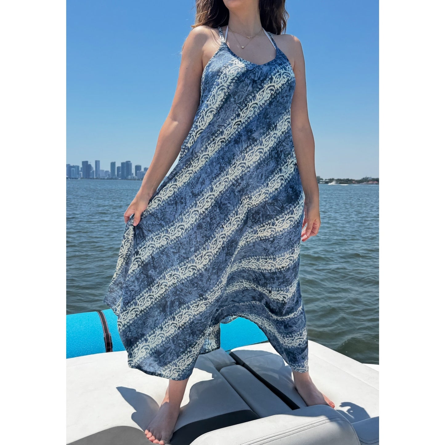 Summer casual women’s dress bohemian swimwear cover up