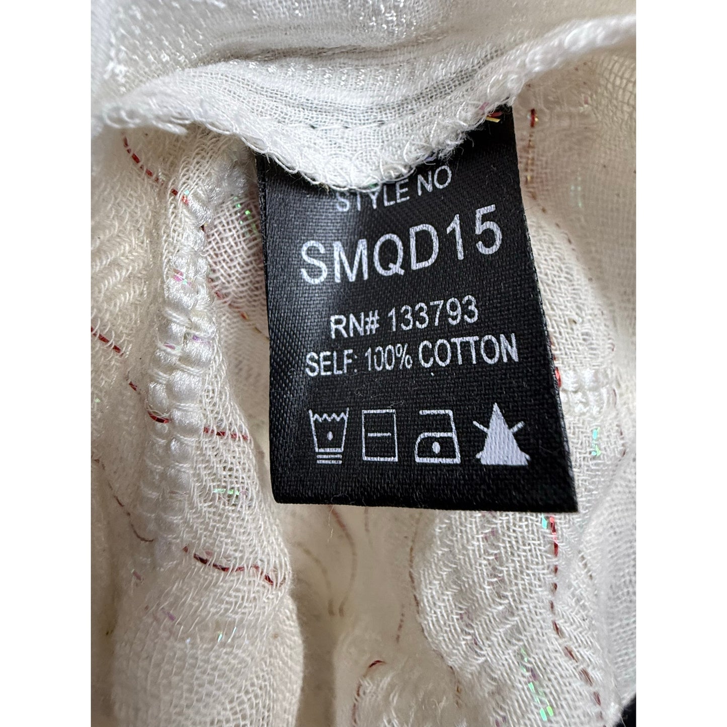 POL Mixed Fabric and Textured Pants in Natural