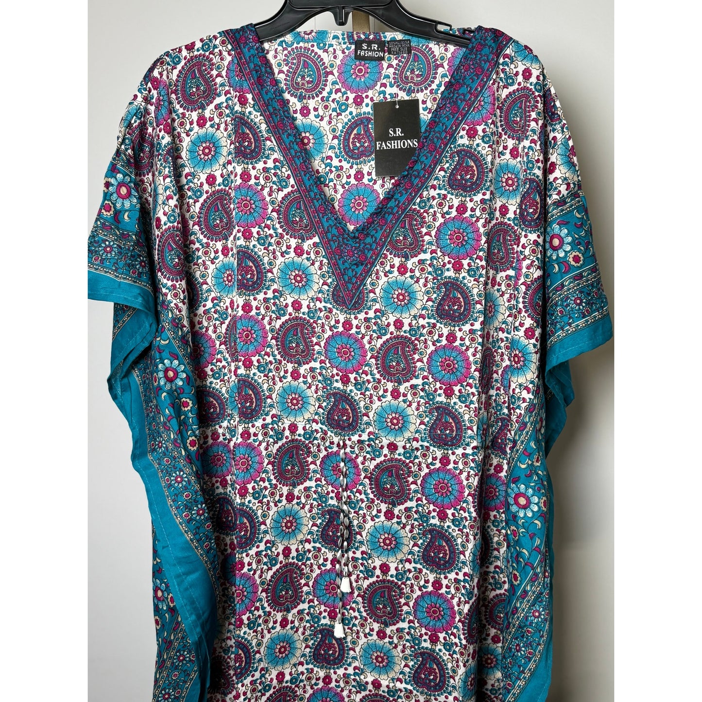 Paisley floral geo Kaftan Dresses for Women Beach Coverups, One Size Kaftans