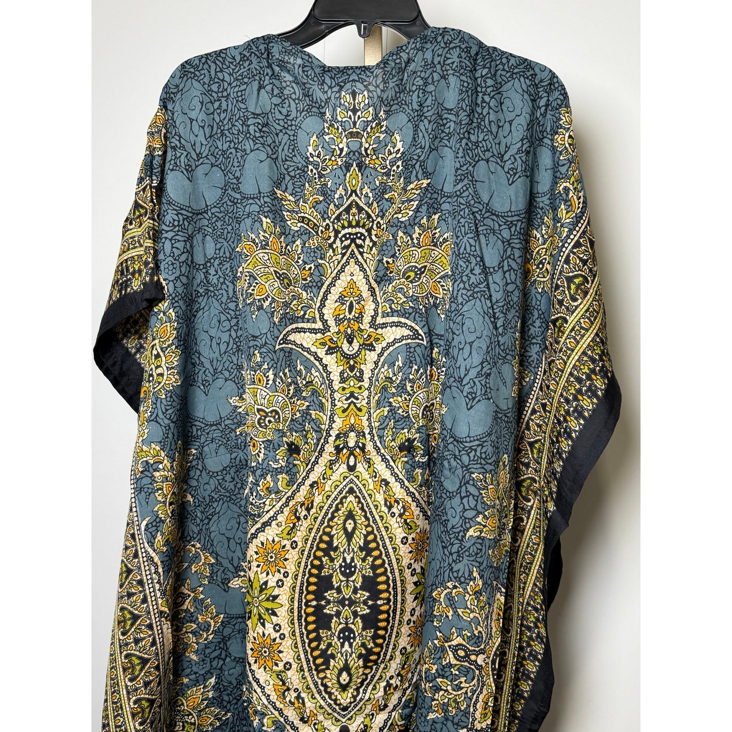 Women's Kaftan Print Kimono Stylish Loungewear, Beach Cover-Up