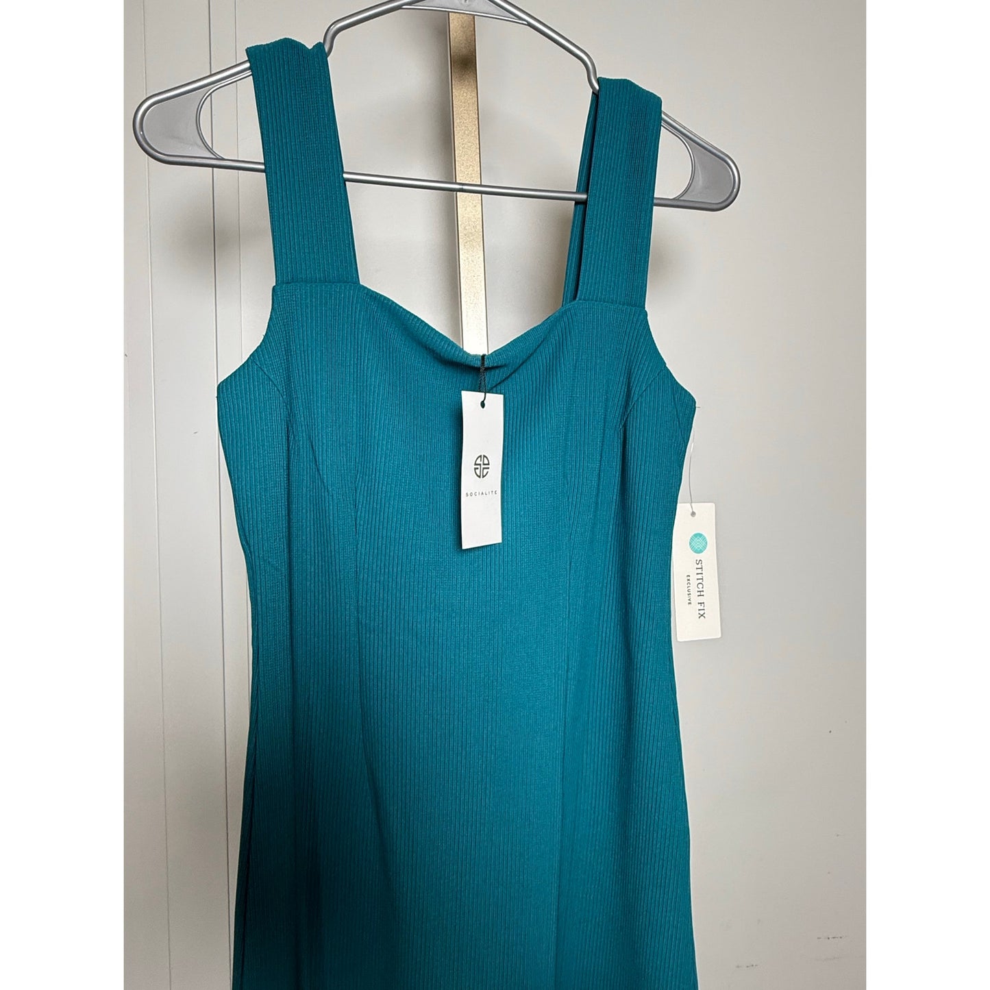 NWT Teal socialite knit midi dress
42” length
