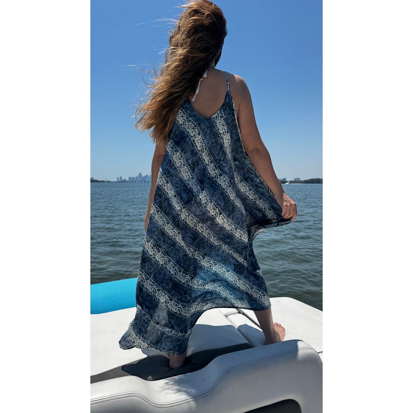 Summer casual women’s dress bohemian swimwear cover up