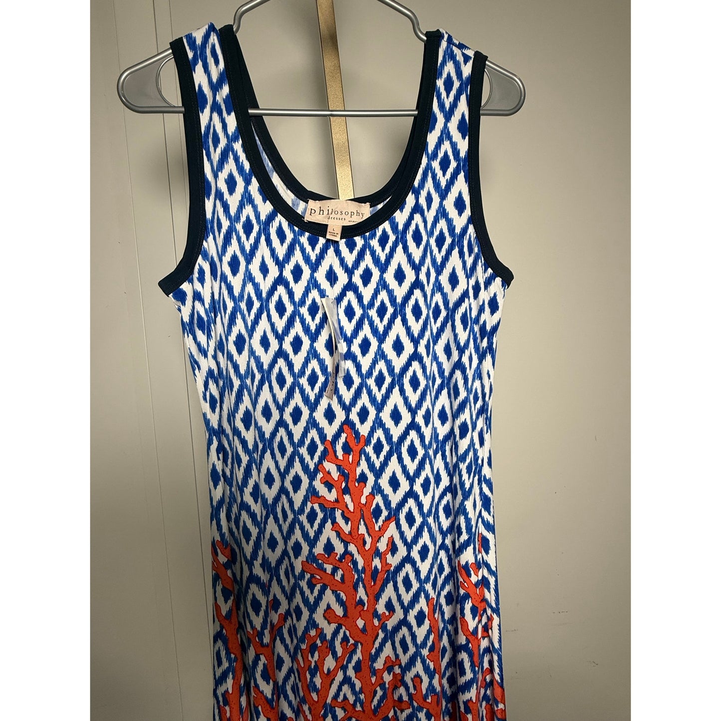 Philosophy coral tie dye dress