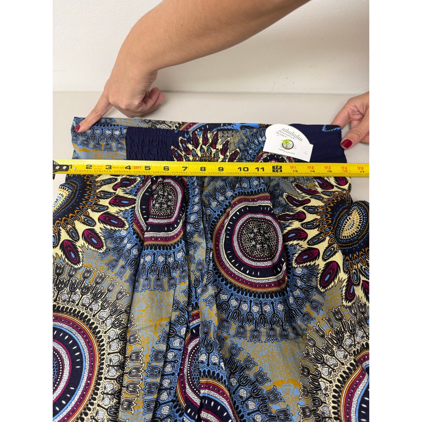 Boho Wide-Leg Wrap Pants – One Size