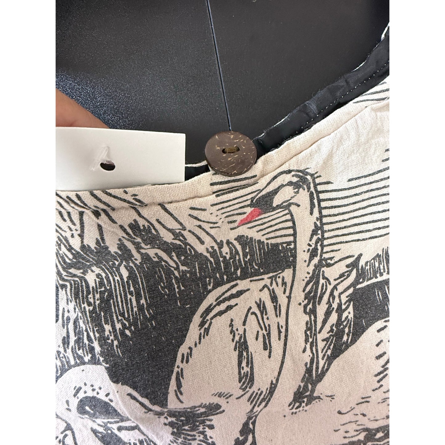 Cake Flour Sack Purse Bag Cotton Tote Vintage Look Feed Sack Cross Body