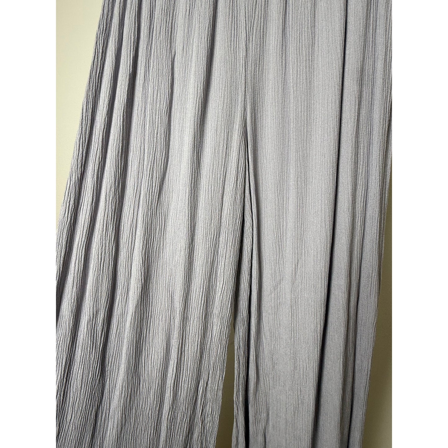 Wide smock waist wide leg pant