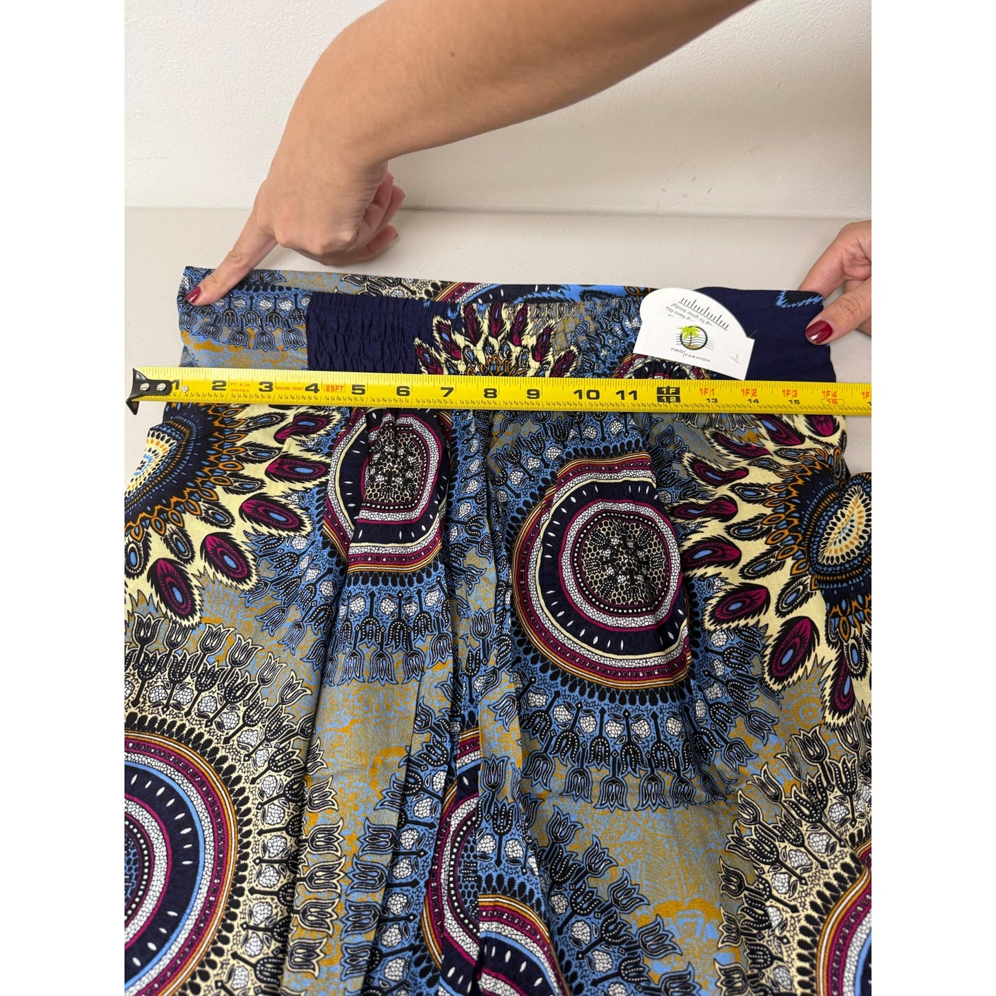 Boho Wide-Leg Wrap Pants – One Size