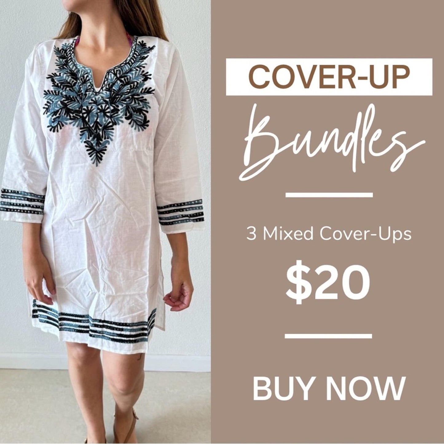 Bundle 3 Mixed Cover-Ups all One Size