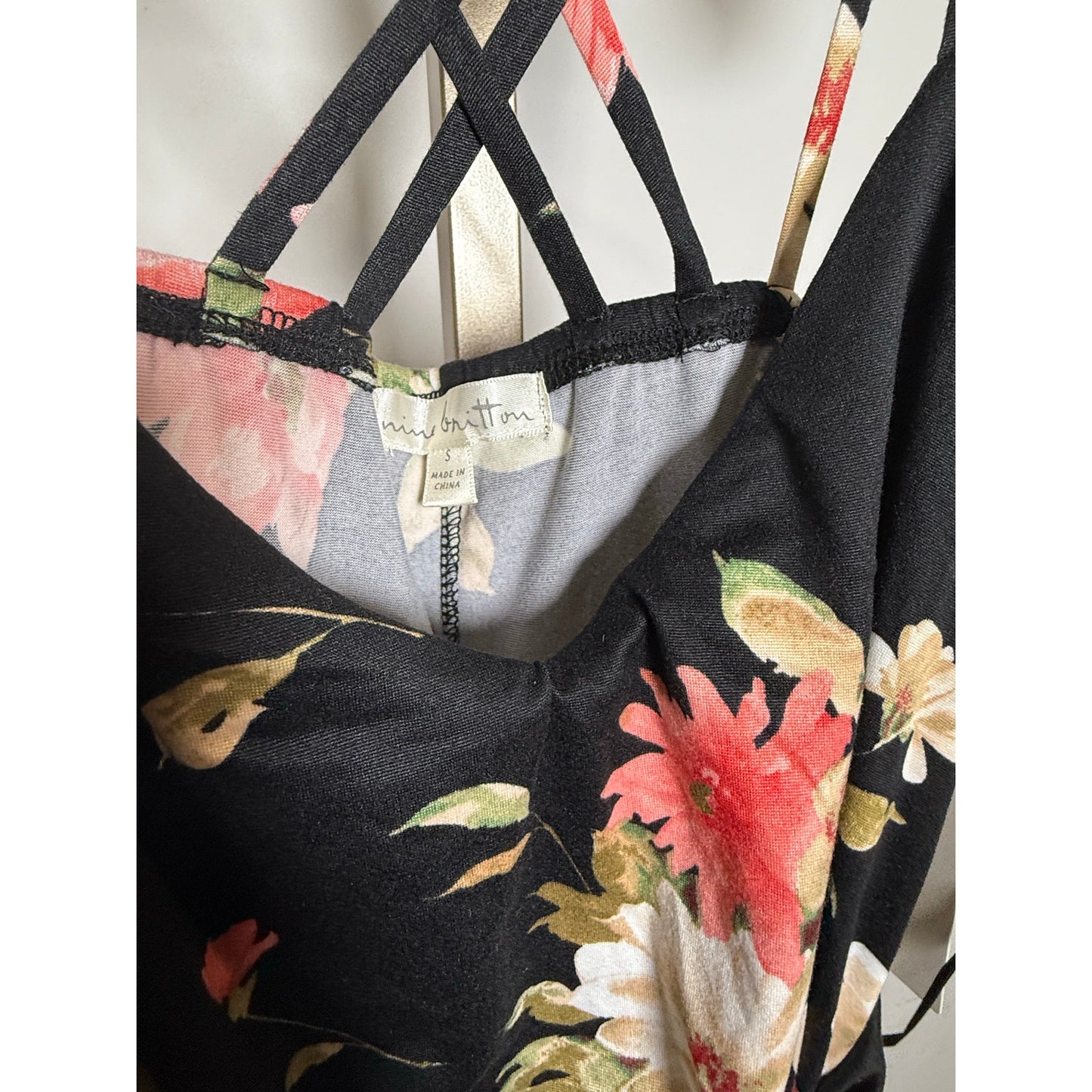 Nine Britton floral midi dress