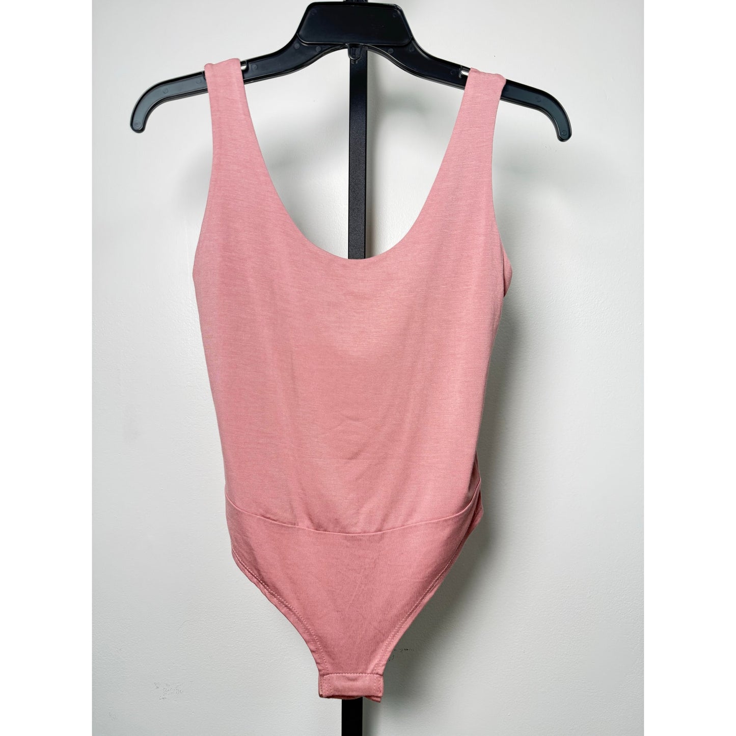 Pink Open-Back Bodysuit – NWOT