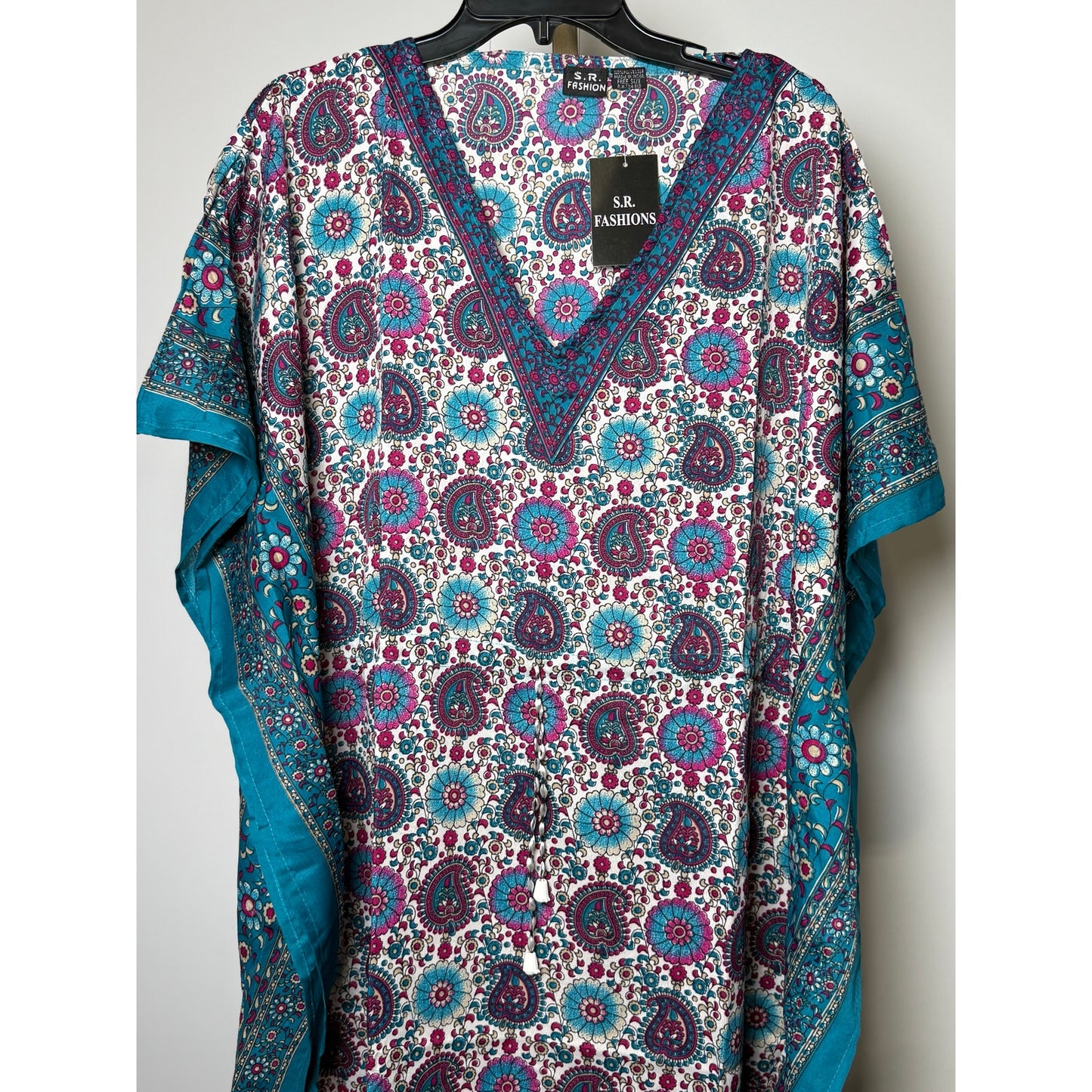 Paisley floral geo Kaftan Dresses for Women Beach Coverups, One Size Kaftans