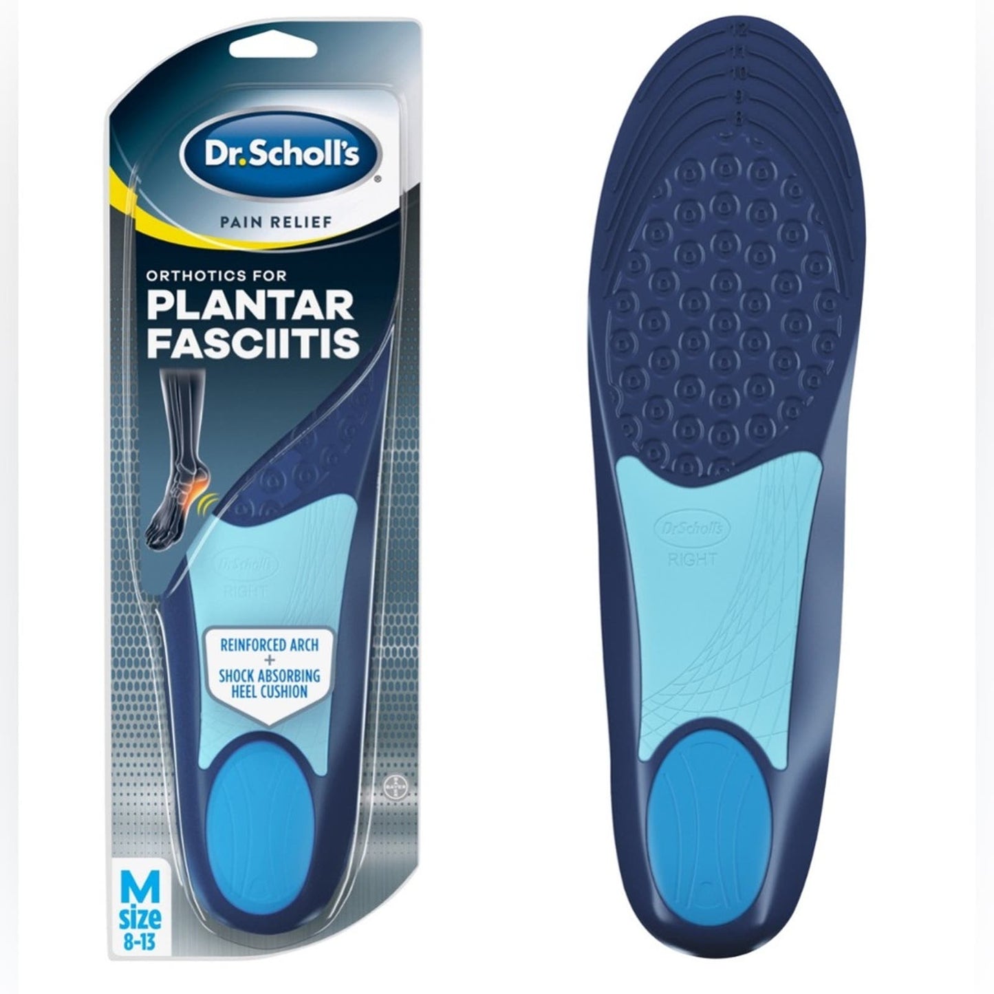 Dr. Scholl’s Tri orthotics for plantar fasciitis men’s (8-13) Case of 12 pieces