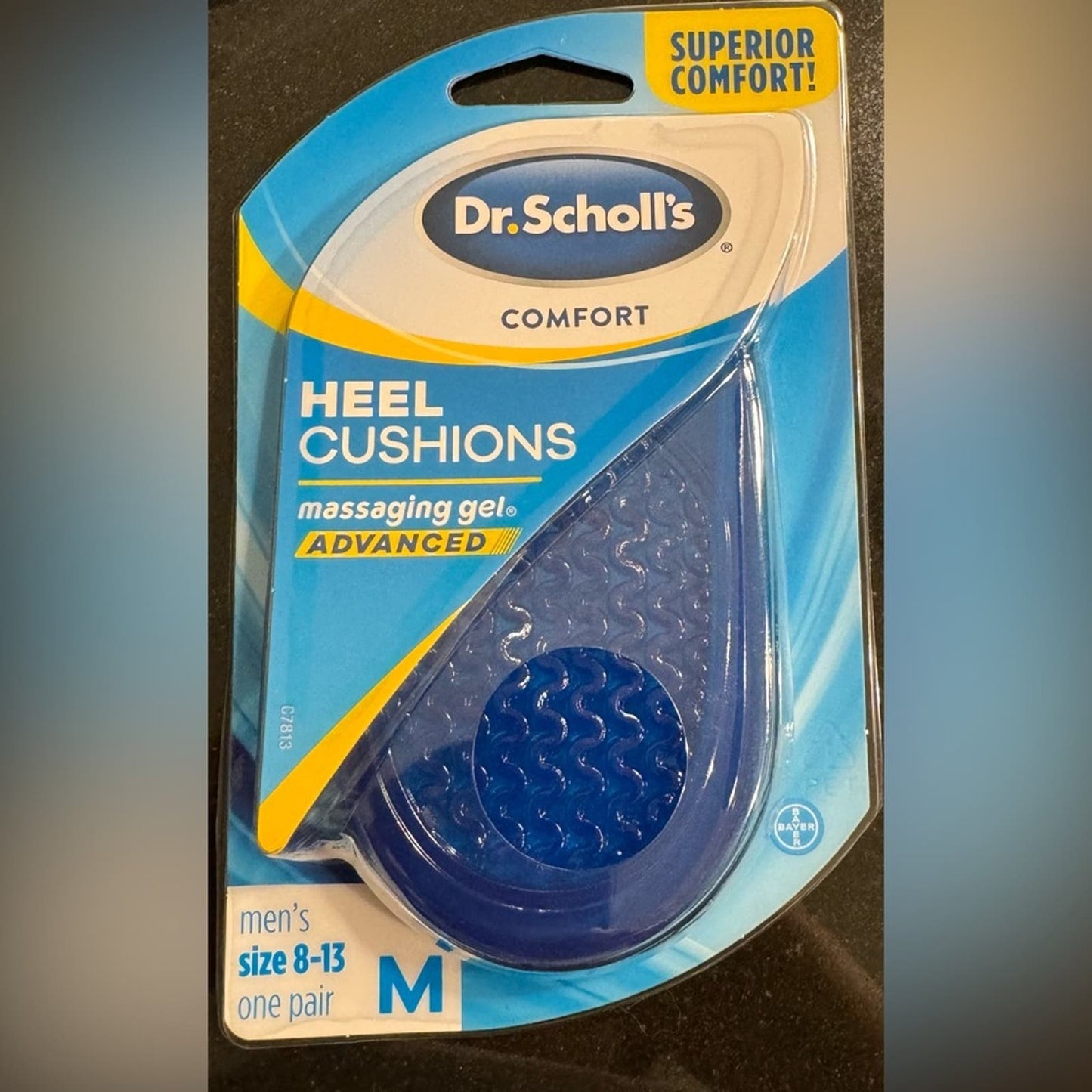 Dr. Scholl’s Tri heel cushions massaging gel men’s (8-13)