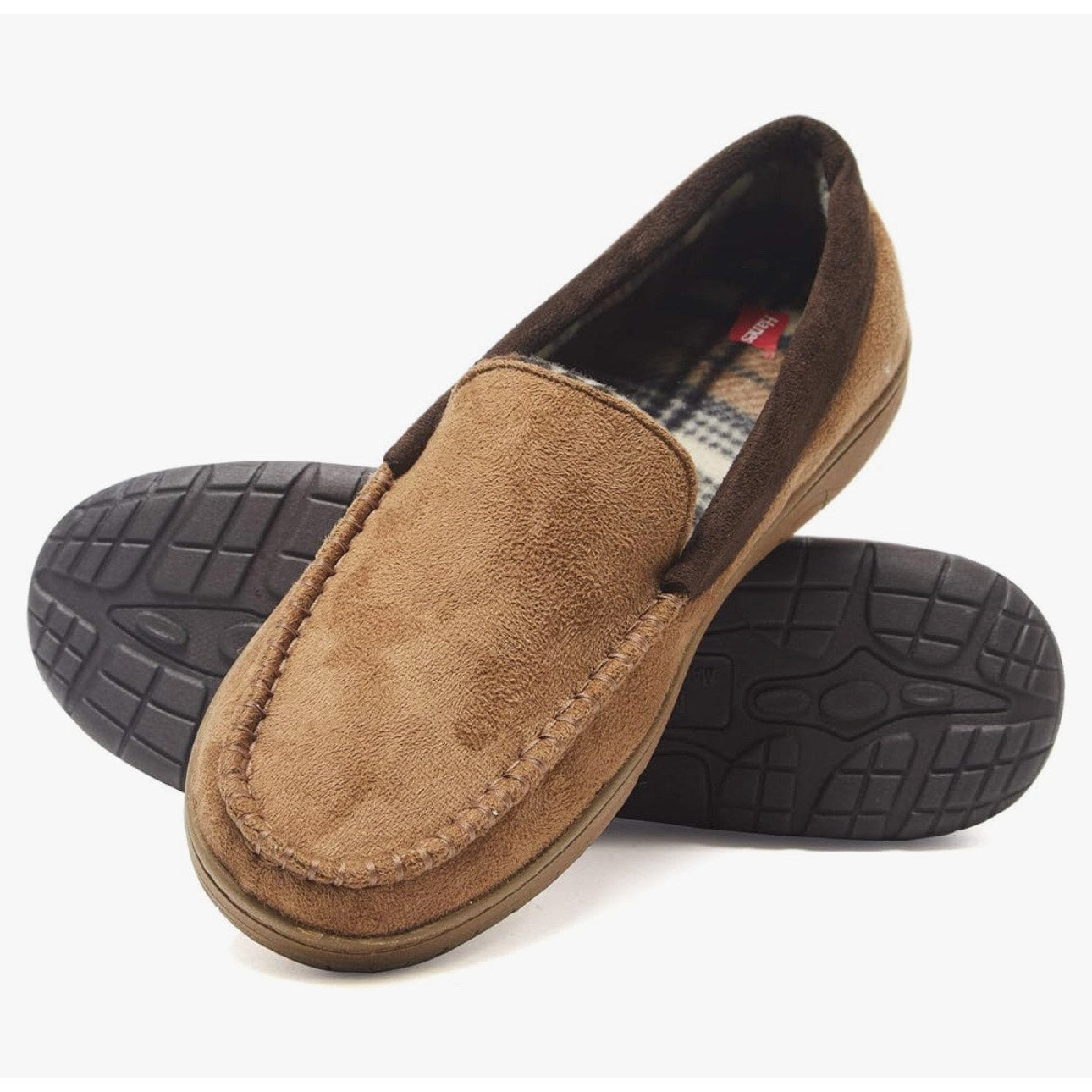 Hanes Men's Textured Moccasin Slipper