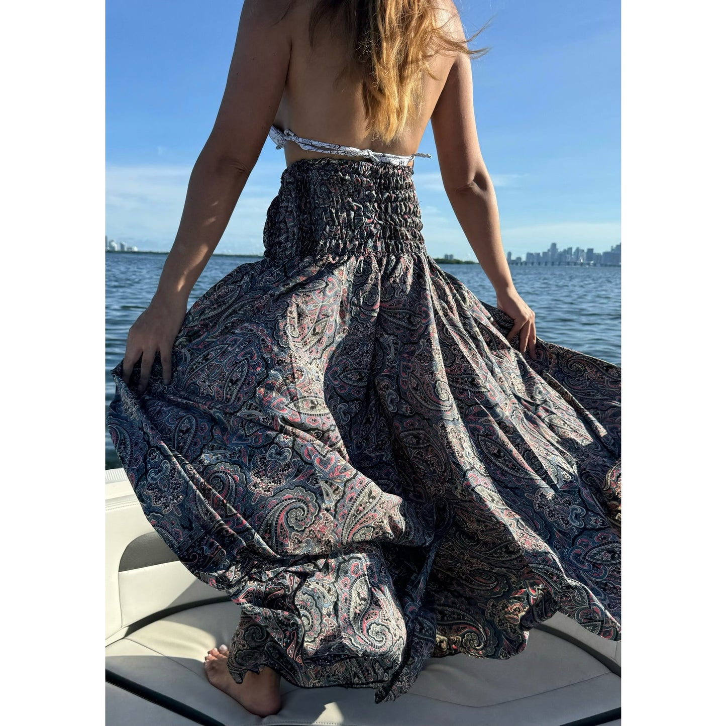 Maxi Pants Wide Leg High Waisted