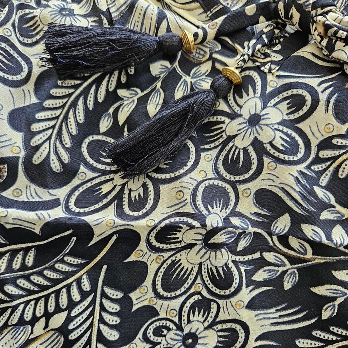 Black & White Floral Halter Neck Dress