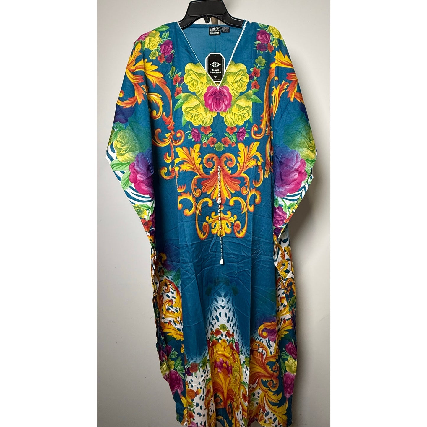 Maxi long Kaftan Women's Maxi Dress, Cover-Ups, One Size