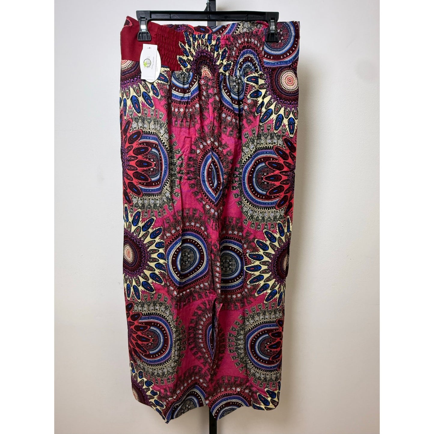 Boho Wide-Leg Wrap Pants – One Size