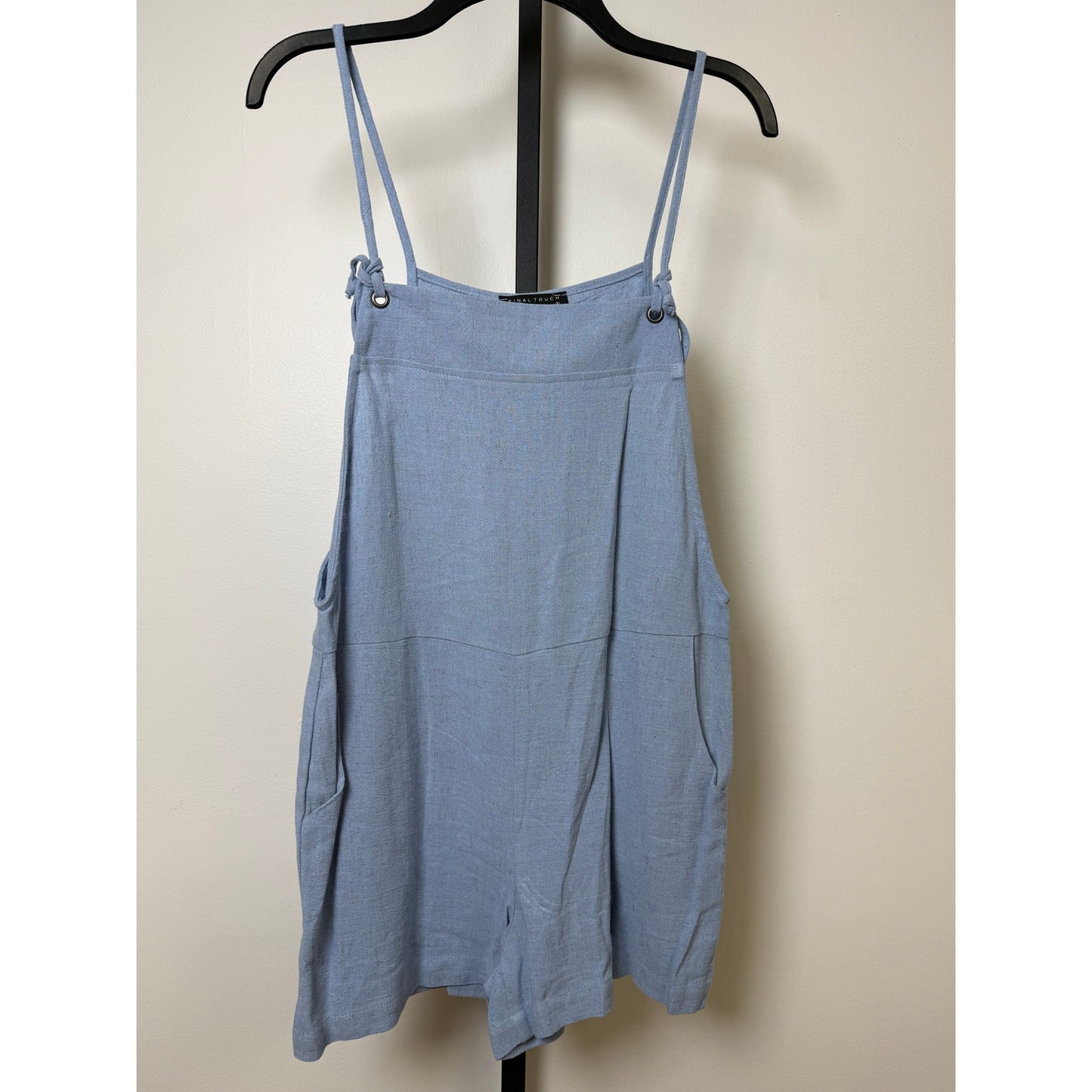 Blue Open-Back Romper – NWOT