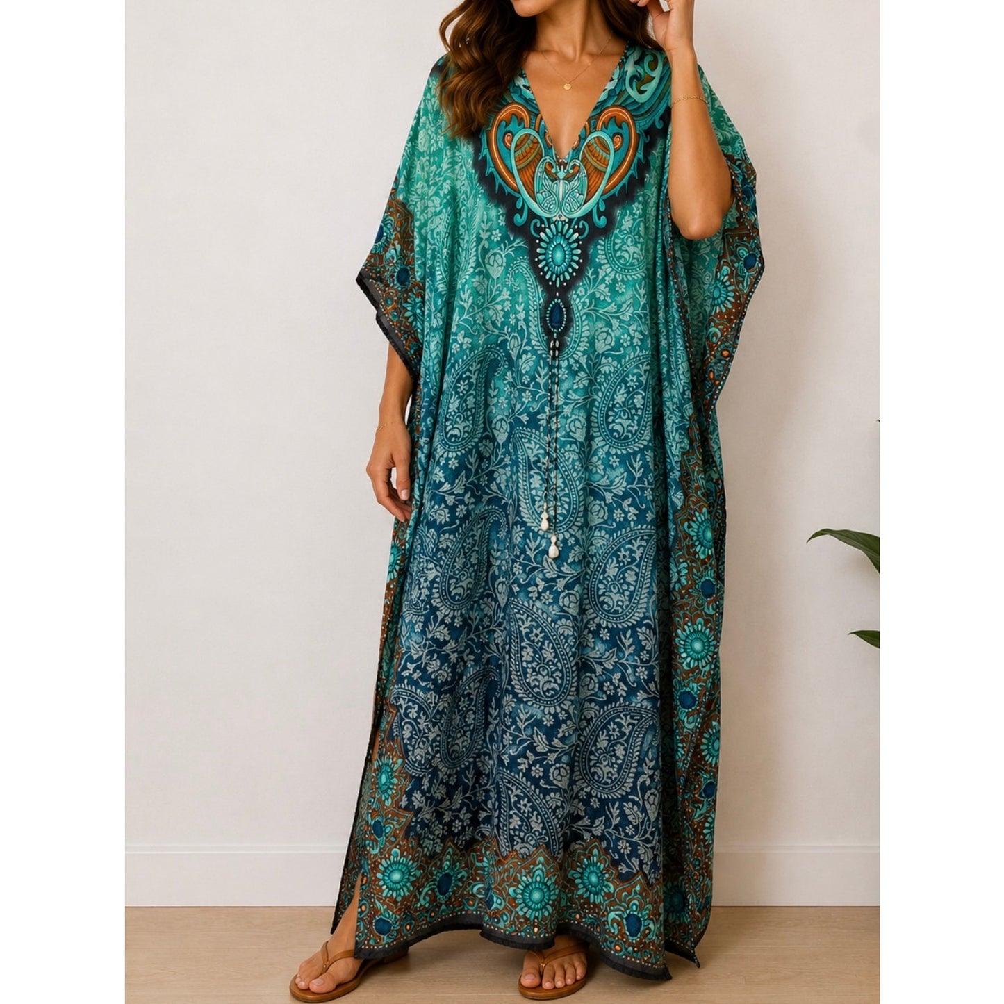 Kaftan Dresses for Women Beach Coverups, One Size Kaftans