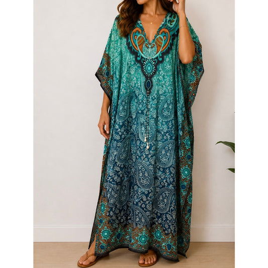 Kaftan Dresses for Women Beach Coverups, One Size Kaftans