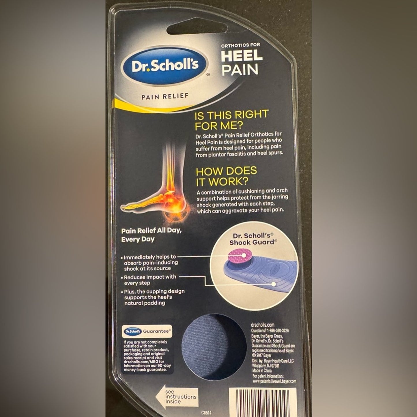 Dr. Scholl’s Tri orthotics for heel pain women’s (5-12) 3 Pack