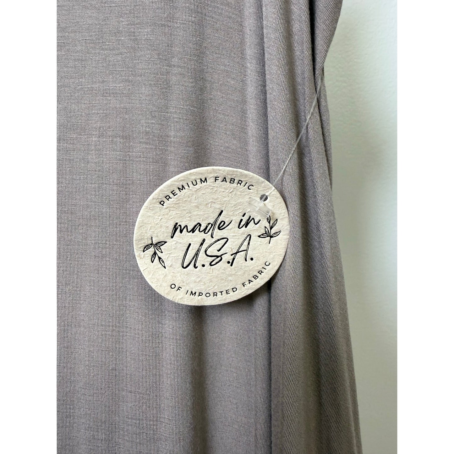 Taupe Flowy Maxi Dress – Spaghetti Strap – Boho/Resort Style