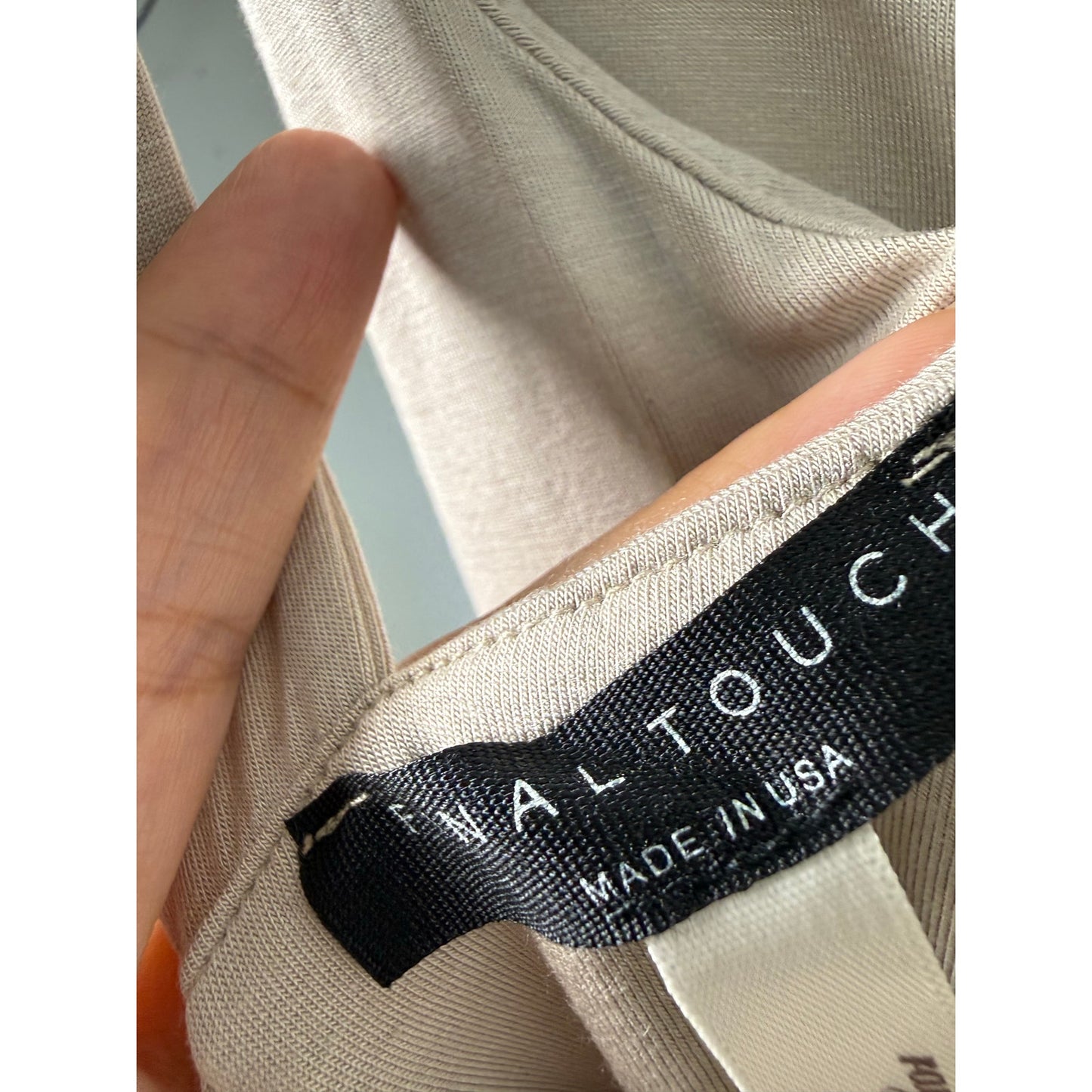 Beige Open-Back Bodysuit – NWOT