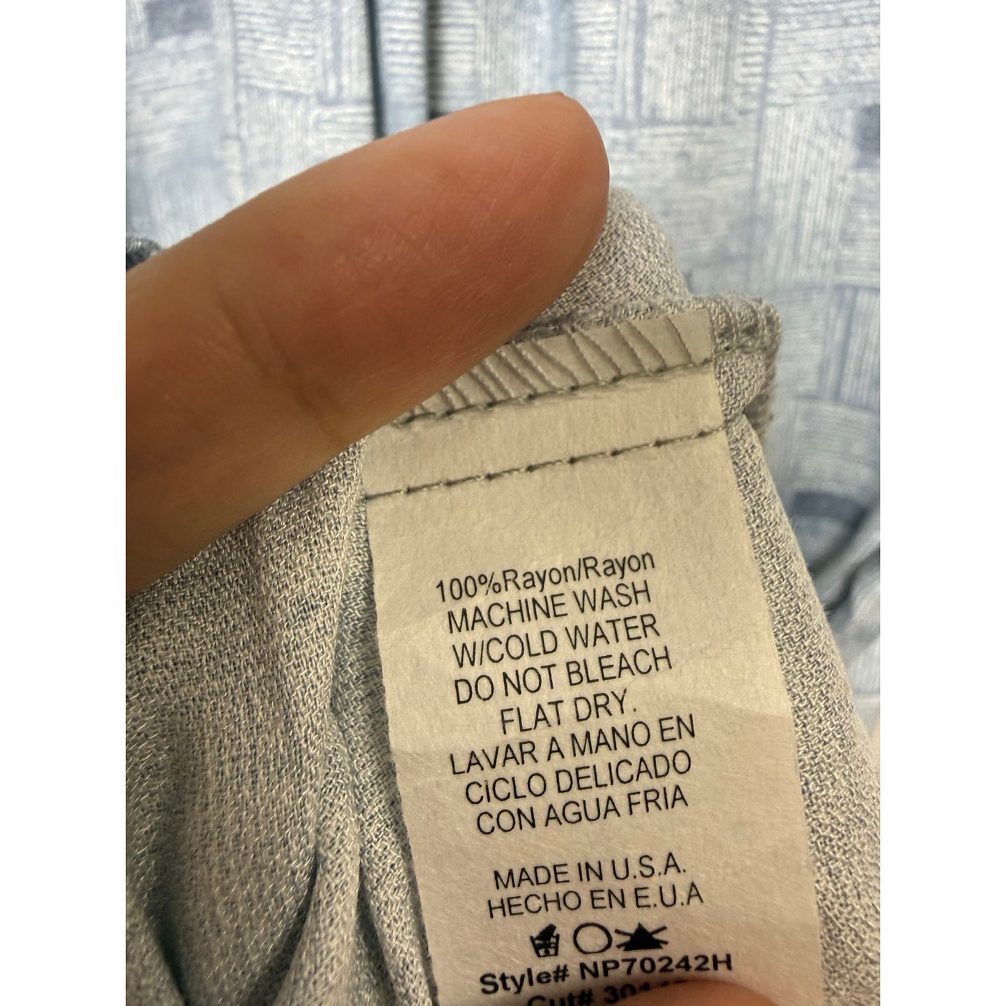NWOT Soft Blue Smocked Waist Wide-Leg Pants with Pockets
