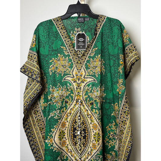 Women's Kaftan Print Kimono Stylish Loungewear, Beach Cover-Up