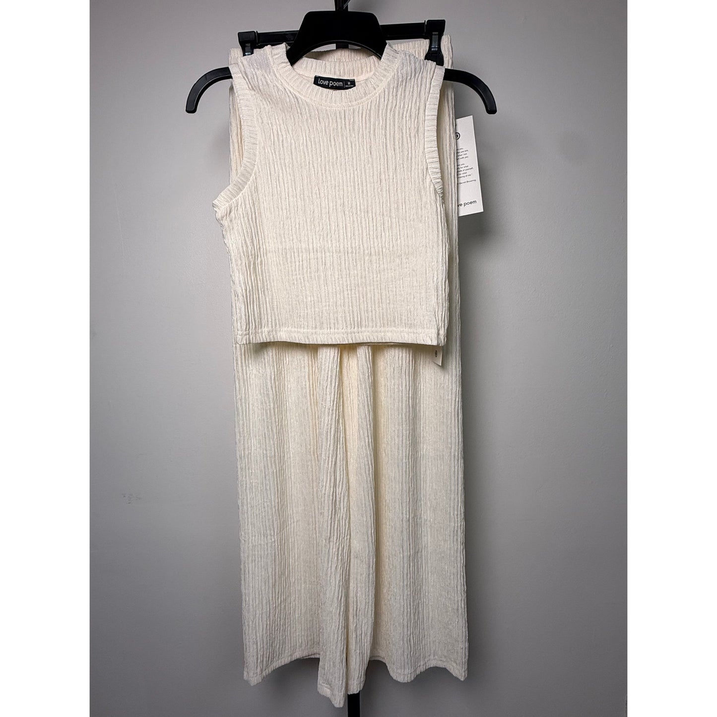 Crinkled Plisse Two-piece Lounge Set