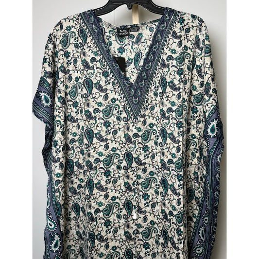 Paisley floral chain Kaftan Dresses for Women Beach Coverups, One Size Kaftans