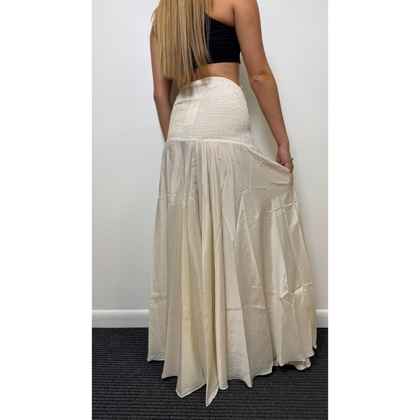 Waist Wide-Leg Pants