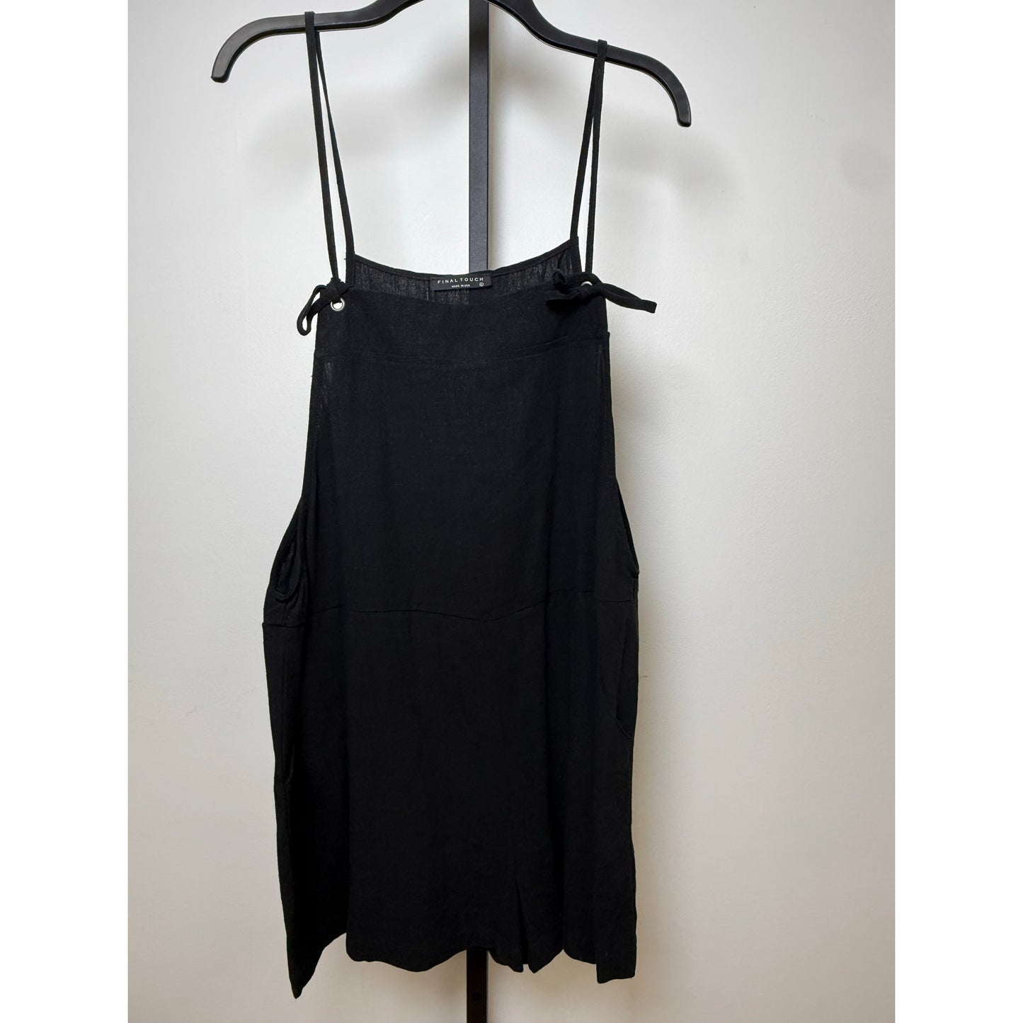 Black Open-Back Romper – NWOT