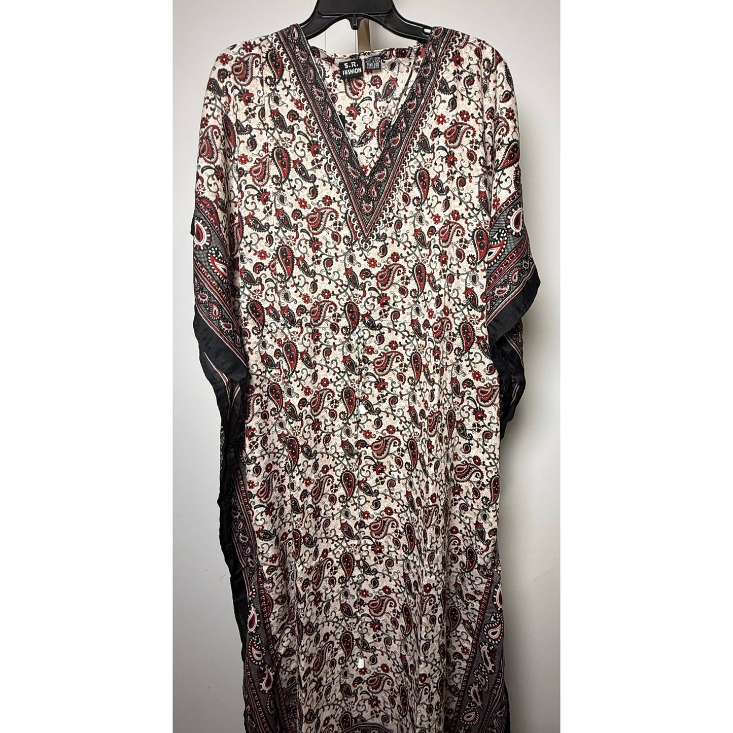 Paisley floral chain Kaftan Dresses for Women Beach Coverups, One Size Kaftans for Loungewear & Swimwear Modern Long Caftans