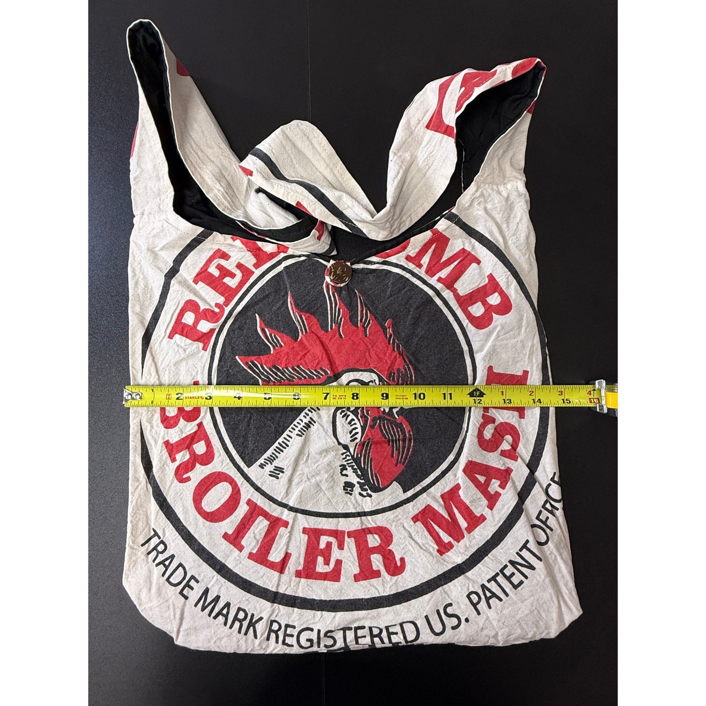 Broiler mash Flour Sack Purse Bag Cotton Tote Vintage Look Feed Sack Cross Body