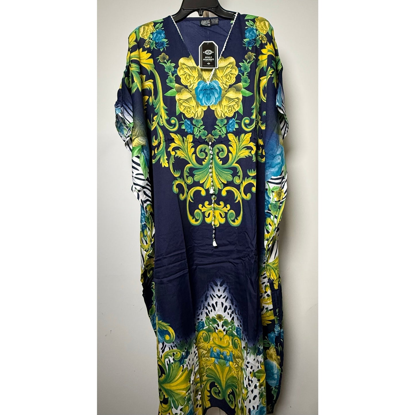 Maxi long Kaftan Women's Maxi Dress, Cover-Ups, One Size