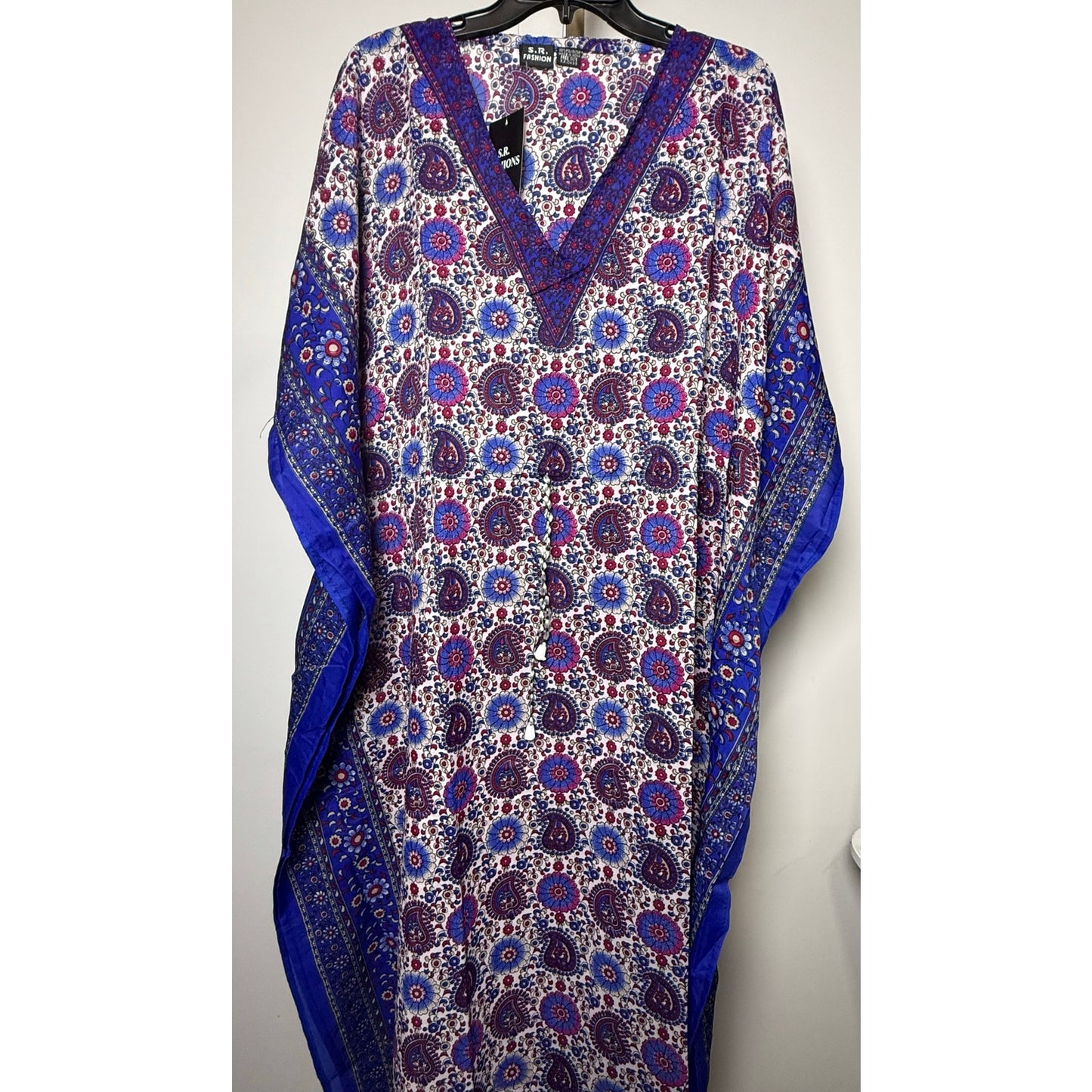 Paisley floral geo Kaftan Dresses for Women Beach Coverups, One Size