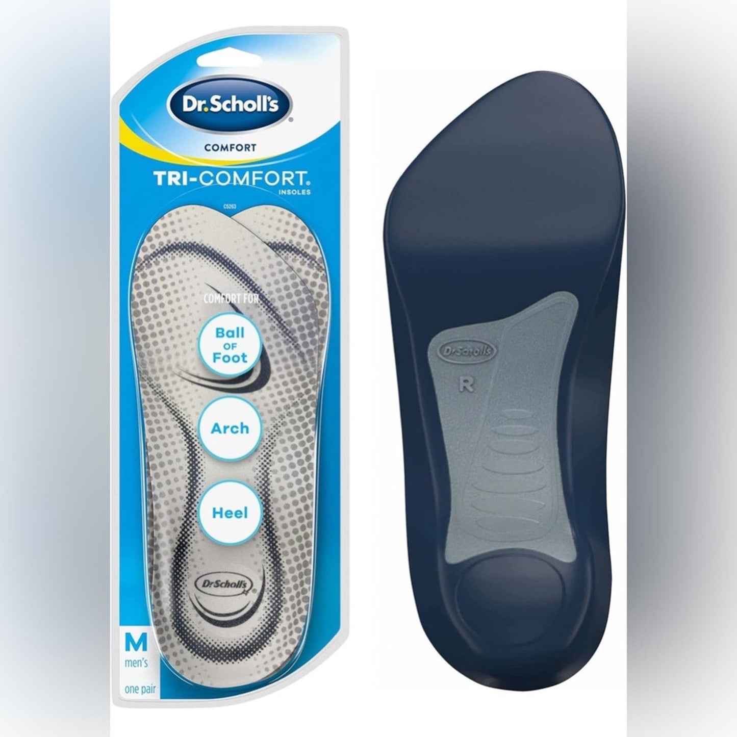 Dr. Scholl’s Tri comfort men’s insoles (8-12)