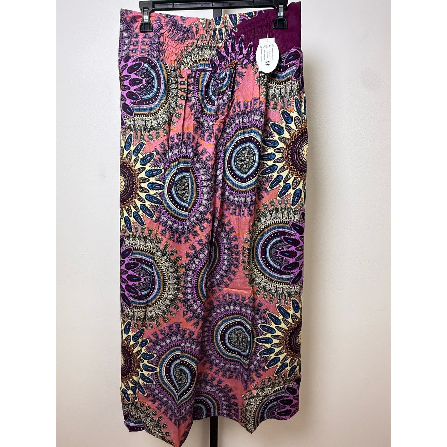 Boho Wide-Leg Wrap Pants – One Size