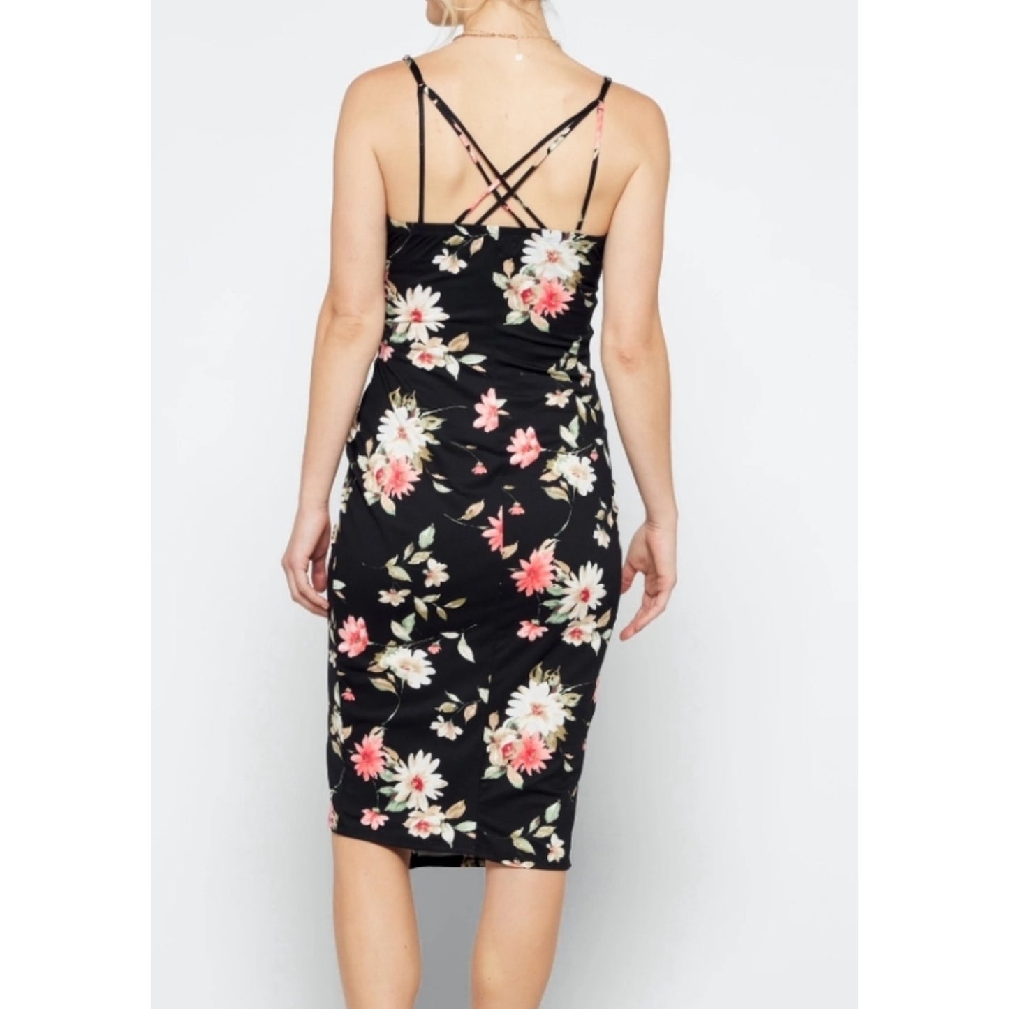 Nine Britton floral midi dress